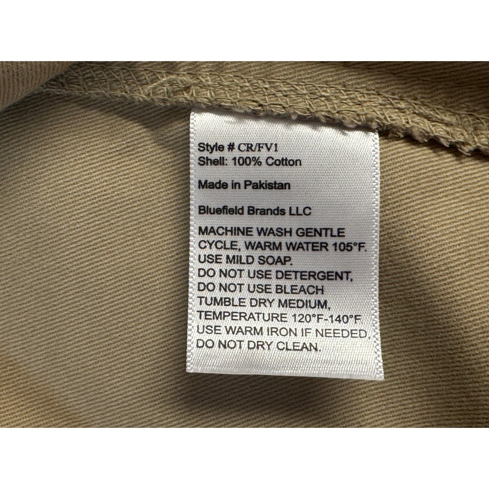 Crystal River Mens 2XL Khaki Cotton Fly Fishing Vest Multi Pocket CR/FV1 Tan - Picture 6 of 6